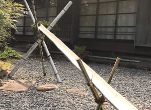 竹とい作り（流しそうめん用）